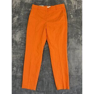 H&M Womens Slacks Regular Waist US 12 Orange Elastic Waist NWT